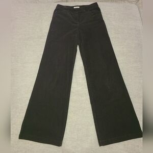 Jones New York Brown Micro Corduroy Wide Leg Pants